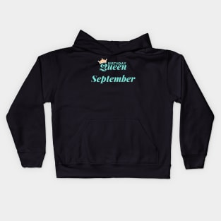 Birthday Queen September Kids Hoodie